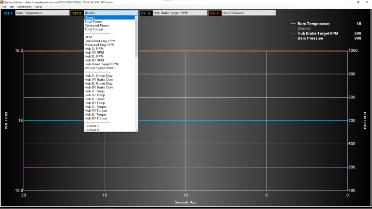 Dynolyze hub dyno software real time tuning graph view